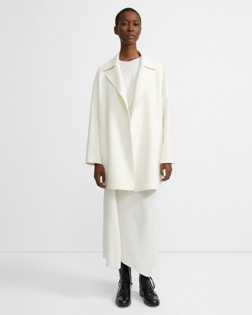 THEORY Overlay Jacket In Double-Face Wool-Cashmere – Elan