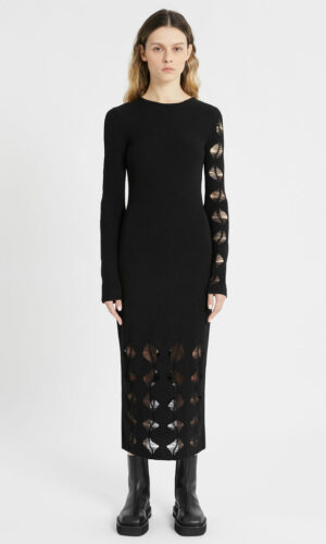 SPORTMAX knitted dress - with open detail