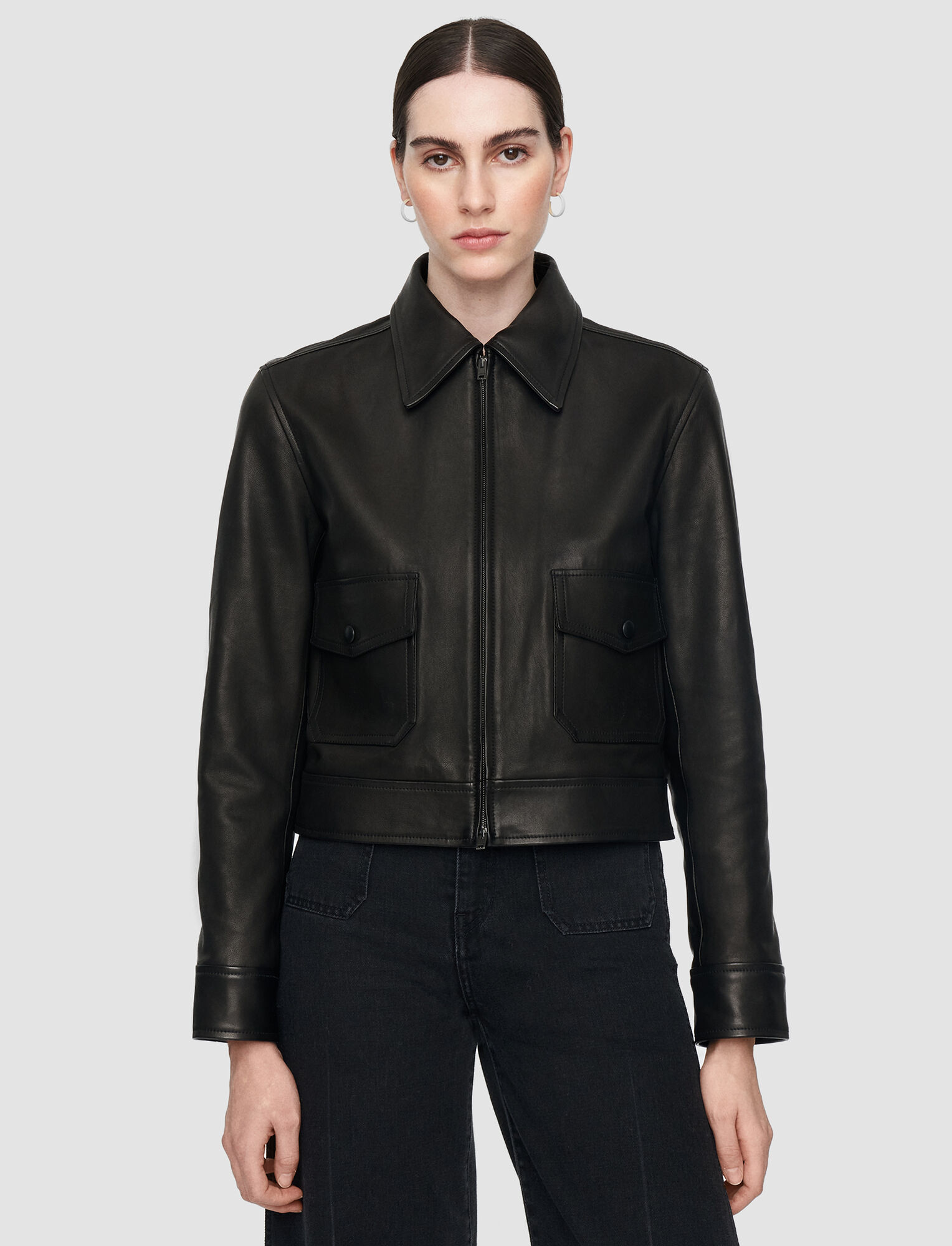 Joseph Satiny Leather Joanne Jacket – Elan